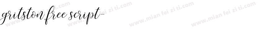 gritston free script字体转换
